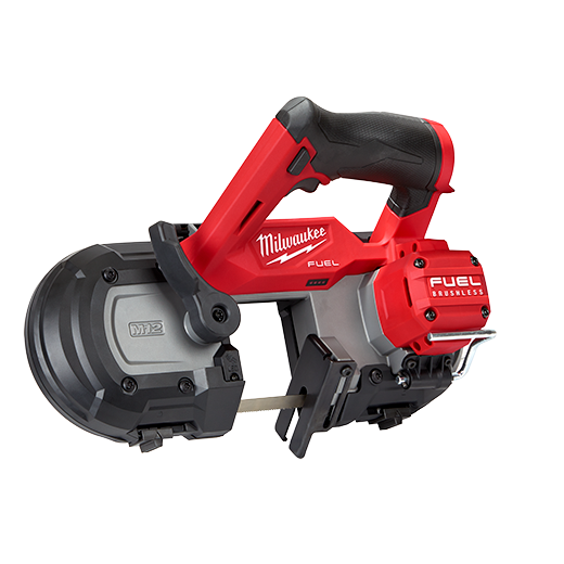The Milwaukee M12 2529-20 is a cordless, compact band saw that features a powerful FUEL motor, cutting capacity of 3-5/8 inches in round and 4-3/4 inches in rectangular materials, and a comfortable ergonomic grip.